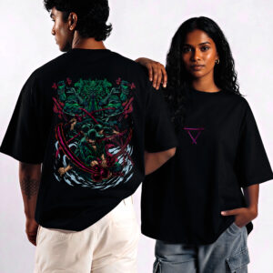 Frieren Black Oversized T-Shirt