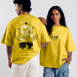 One Piece Yellow Oversized T-Shirt